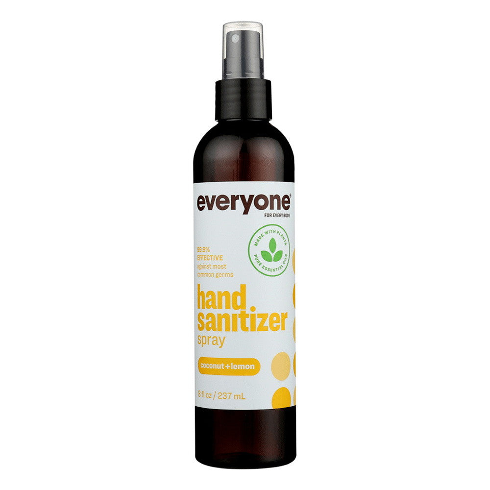 Everyone Hand Sanitizer Coconut plus Lemon Spray, 8 Oz